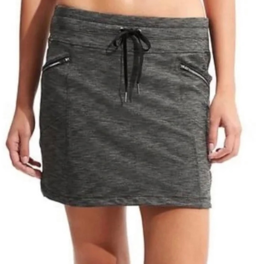 Tangerine Heather Grey Stretch Skort Medium Built in Shorts Pockets Medi…